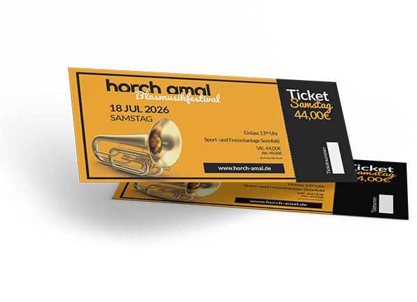 horch amal - Ticket Samstag